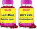 WellYeah Lions Mane Gummies for Adults – 2000mg per Serving, 60 Count (Pack of 2) – Gluten Free, Non-GMO, Berry Flavor