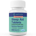 WELMATE Nighttime Sleep Aid 25 mg Doxylamine Succinate – 200 Tablets | Adults & 12+