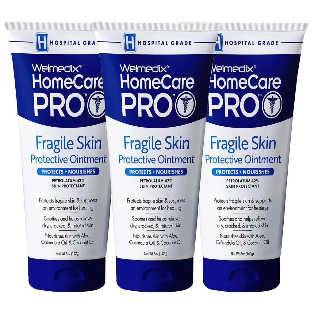 Welmedix Fragile Skin Protective Ointment | Hospital-Grade Barrier Cream with Calendula (3-Pack)