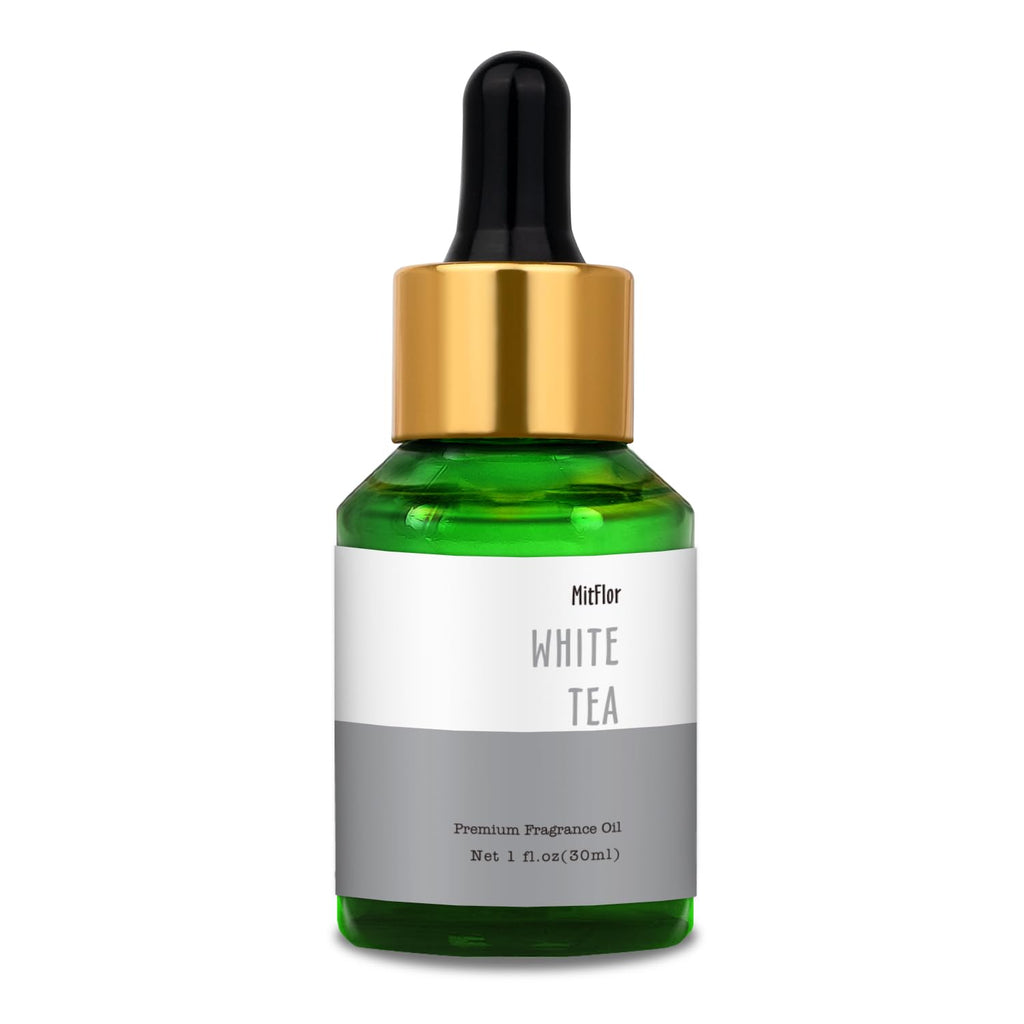 White Tea Fragrance Oil 30ml | MitFlor Premium Scented Oil for Soap, Candles & Diffusers