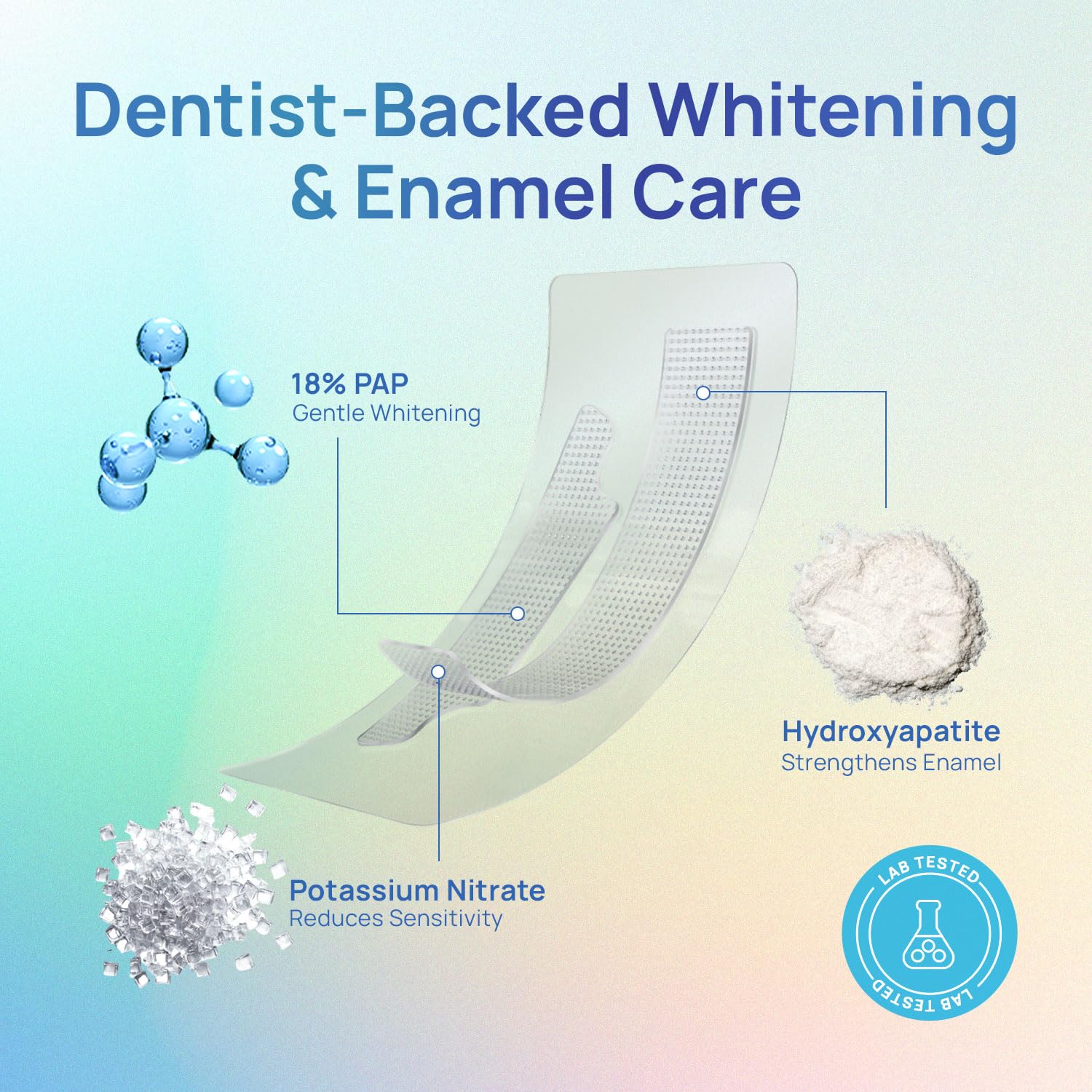 Whitebite Pro PAP Teeth Whitening Strips | Pineapple & Coconut Enzyme Formula