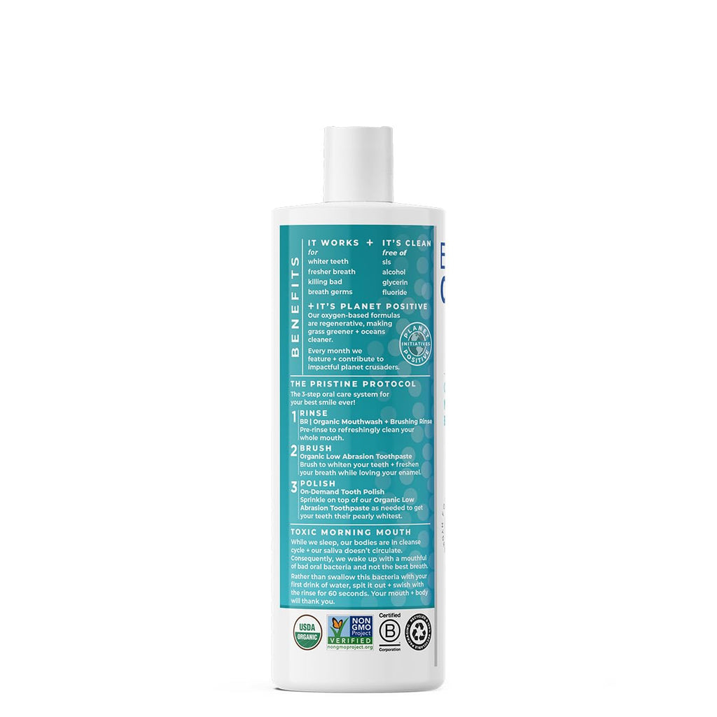 Essential Oxygen Cinnamint Mouthwash – Organic, Alcohol-Free, Whitening 16 oz