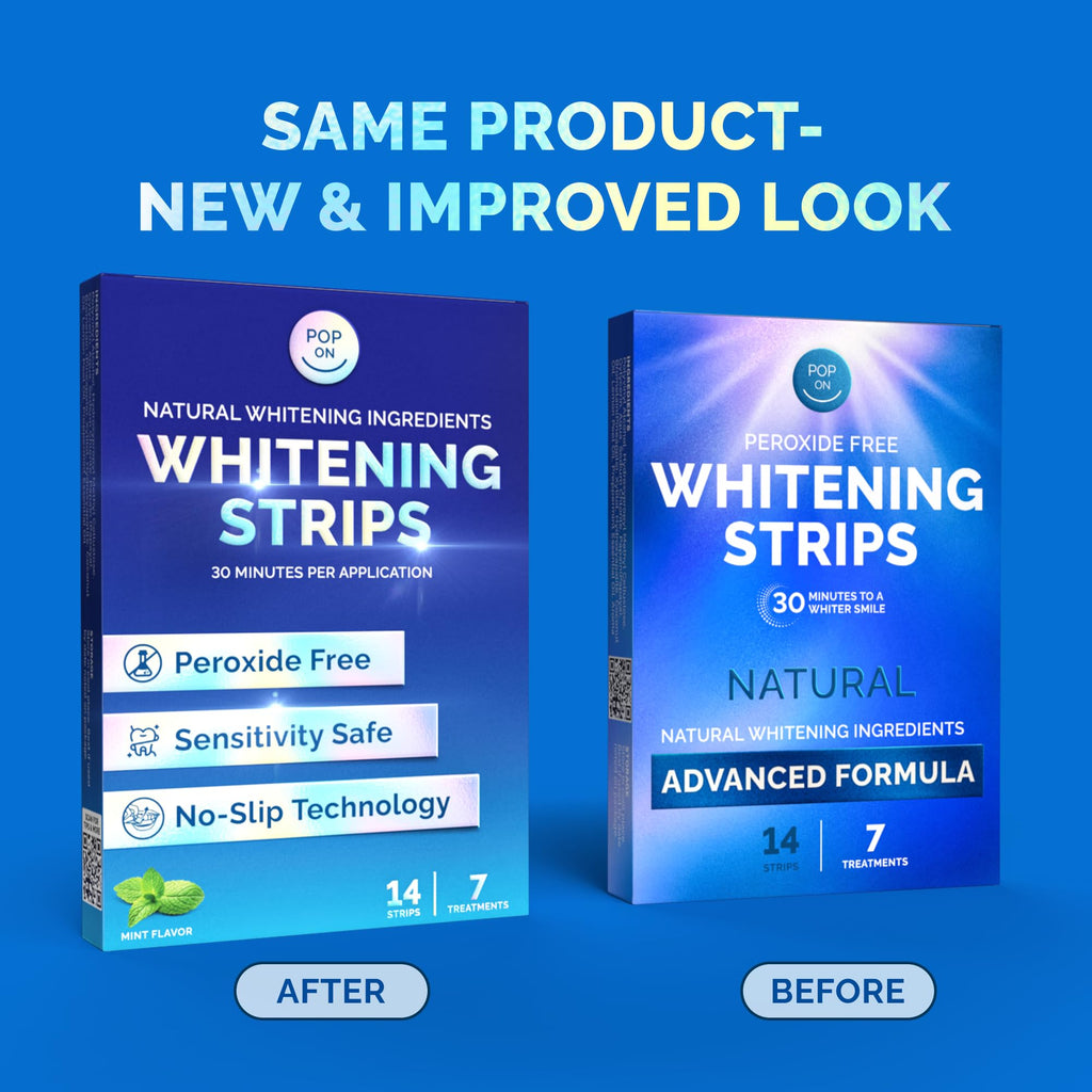 Whitening Strips for Sensitive Teeth – Enamel Safe, Peroxide-Free & Coconut Oil