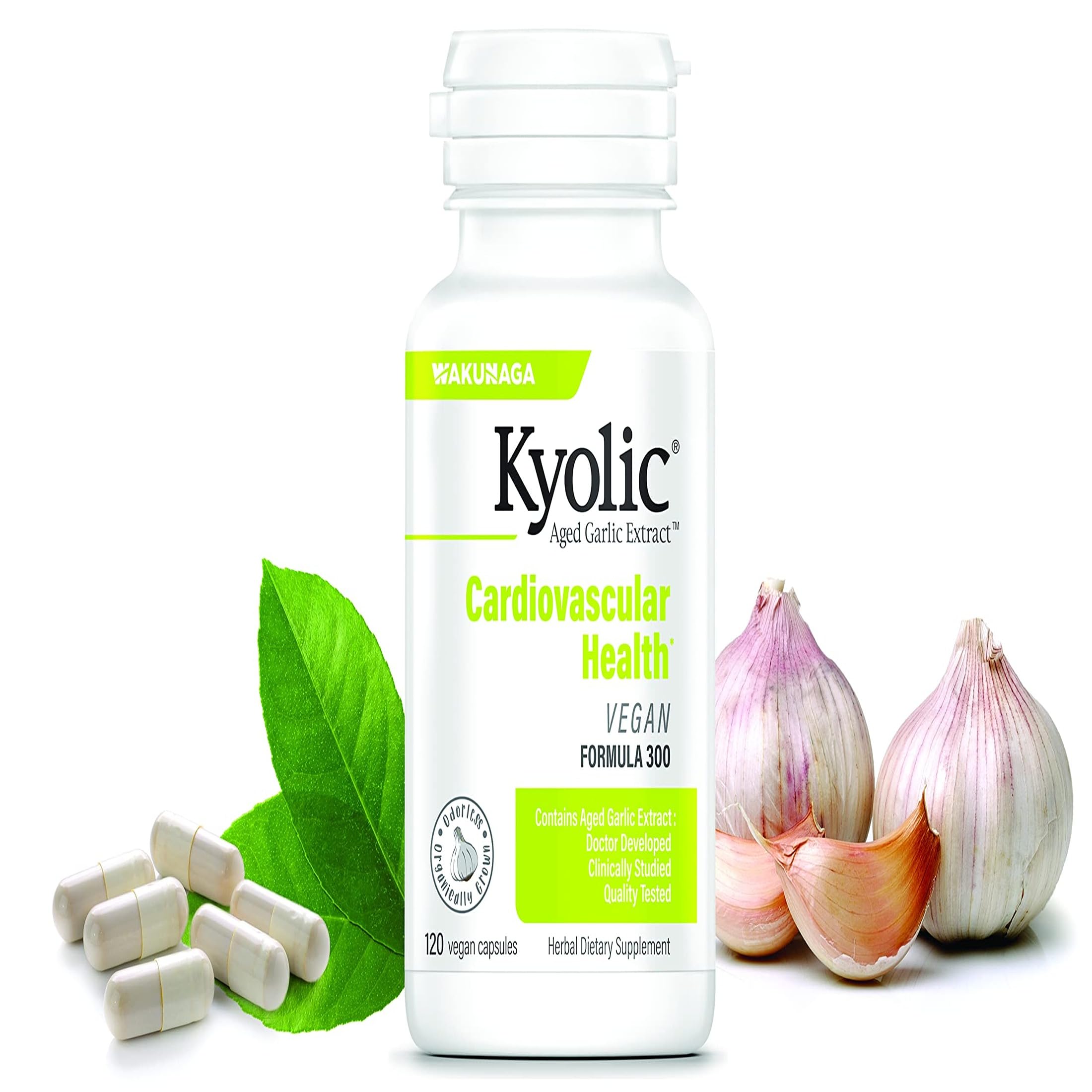 Kyolic Aged Garlic Extract Formula 300 – Cardiovascular Health, Vegan, 360 Capsules