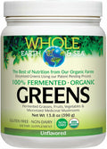 Natural Factors Whole Earth & Sea Organic Fermented Greens — Vegan, Unflavored, 13.8 oz