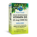 Whole Earth & Sea Vitamin D3 1000 IU (25 mcg) – Vegan Whole-Food, 90 Capsules | Natural Factors
