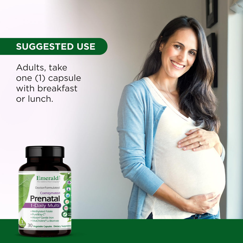 Emerald Labs Prenatal 1-Daily Multi – Methylfolate & Iron Prenatal Vitamin
