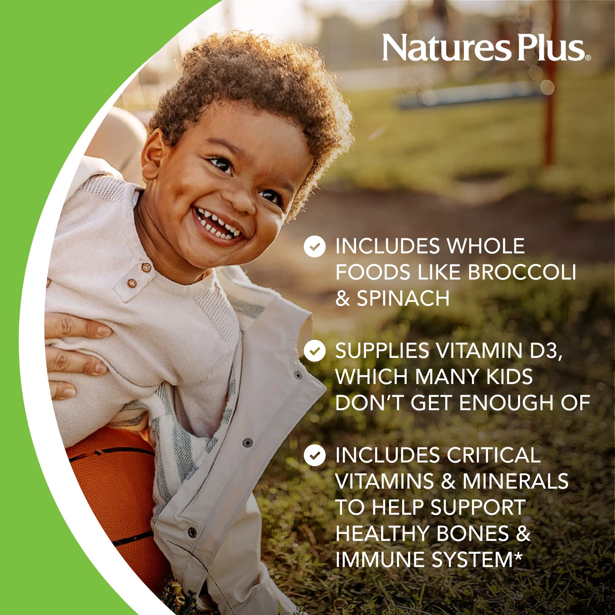 Natures Plus Animal Parade Children's Multivitamin - Grape Flavor (90 Tablets)