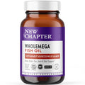 New Chapter Wholemega Fish Oil – 2000mg per Serving, Wild Alaskan Salmon Oil + Vitamin D3, 60 Softgels