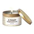 Whole Works Premium Champagne Toast Candle – Natural Soy Wax, 6oz, Phthalate- & Paraben-Free, Clean Aromatherapy