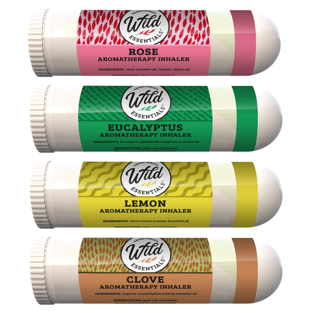 Wild Essentials Smell Training Kit Nasal Inhalers, Made in The USA, Pure Essential Oils, Olfactory Therapy, Loss of Smell, Aromatherapy, All Natural