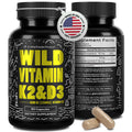 Wild Foods 5000 IU Vitamin D3 + K2 MK-7 | Plant-Based, Non-GMO