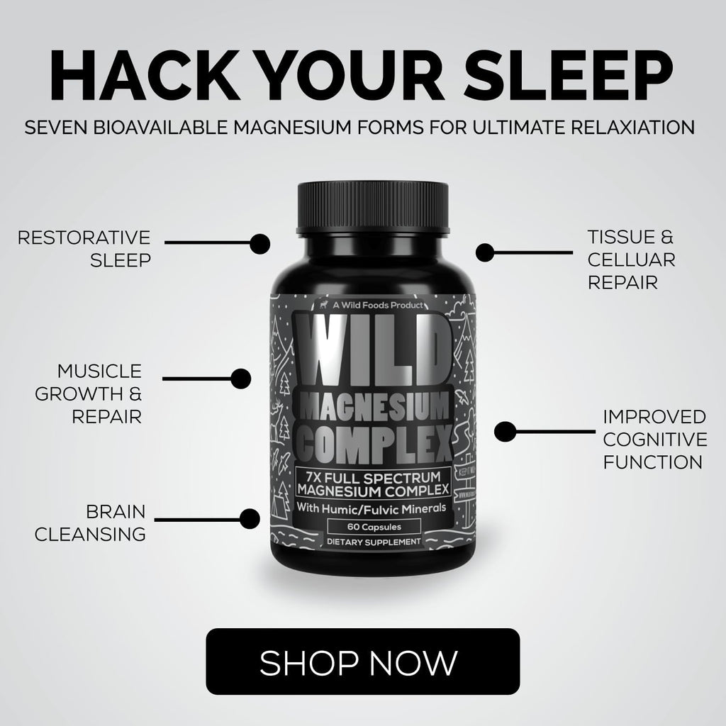 Wild Foods Magnesium Complex – 7 Forms for High Absorption | Pack of 3 (270 capsules)