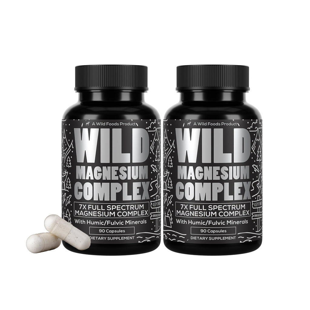 Wild Foods Magnesium Complex – 7 Forms for High Absorption | Pack of 3 (270 capsules)