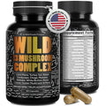 Wild Foods Premium Mushroom Complex - 13 Organic Mushrooms, 10:1 Extract, 60 Capsules