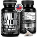 Wild Foods Tri-Mag & L-Theanine – Triple Magnesium Complex for Sleep & Relaxation | 60 Veg Capsules