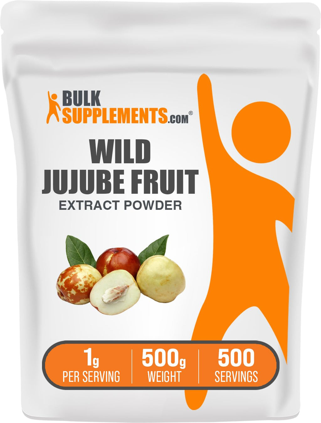 BulkSupplements Wild Jujube Extract Powder – 500g (1g/serving), Gluten Free
