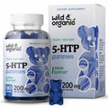 Wild & Organic 5-HTP Mood Gummies - 200mg L-Tryptophan | Vegan, Non-GMO, 60 Gummies