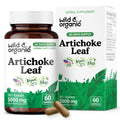 Wild & Organic Artichoke Extract Capsules 500 mg – Liver & Digestive Support – Vegan, Non-GMO – 60 Count