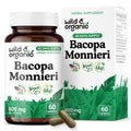 Wild & Organic Bacopa Capsules 600 mg – Brain Support, Vegan, Non-GMO