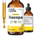 Wild & Organic Bacopa Liquid Drops – Brain Support Tincture, 4 fl oz, 5-Month Supply, Vegan, Sugar & Alcohol-Free