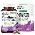 Wild & Organic Caralluma Fimbriata Capsules 1000 mg – Vegan, No Fillers | 120 Count