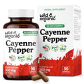 Wild & Organic Cayenne Pepper Capsules 500 mg - Digestive Support (Vegan, Non-GMO)