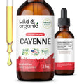 Wild & Organic Cayenne Pepper Tincture - Digestive Support, Alcohol-Free Drops, 2 fl oz