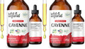 Wild & Organic Cayenne Pepper Tincture - Digestive Support, 4 oz x 2 - Vegan, Alcohol-Free