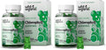 Wild & Organic Chlorophyll Gummies 50mg - Detox Cleanse, Vegan & Non-GMO, 60 Chews (Pack of 2)