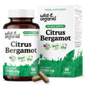 Wild & Organic Citrus Bergamot Capsules 500 mg – Antioxidant & Overall Support | Vegan, Non-GMO | 90 Count