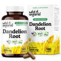 Wild & Organic Dandelion Root Capsules – 2000 mg per Capsule, Liver Support