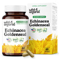 Wild & Organic Echinacea + Goldenseal Capsules – Immune & Lung Support | 60 Count