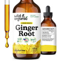 Wild & Organic Ginger Root Extract Drops - Immune & Digestive Support | Vegan, Sugar & Alcohol-Free 4 fl oz