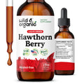 Wild & Organic Hawthorn Berry Extract Drops 600 mg | Vegan, Alcohol-Free | 2 oz