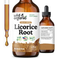 Wild & Organic Licorice Root Tincture - Digestive, Lung & Skin Support (4 oz)