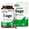 Wild & Organic Sage Capsules — 1000 mg Sage per Serving | Brain & Digestive Support
