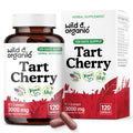 Wild & Organic Tart Cherry Capsules 600 mg – Uric Acid Support | 120-Day Supply | Vegan, Non-GMO