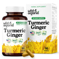 Wild & Organic Turmeric Ginger Capsules – Mobility & Immune Support | Vegan, Non-GMO | 90 Count