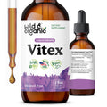 Wild & Organic Vitex Tincture for Perimenopause & Mood Support | Vegan, Alcohol-Free Chasteberry Drops – 2 fl oz