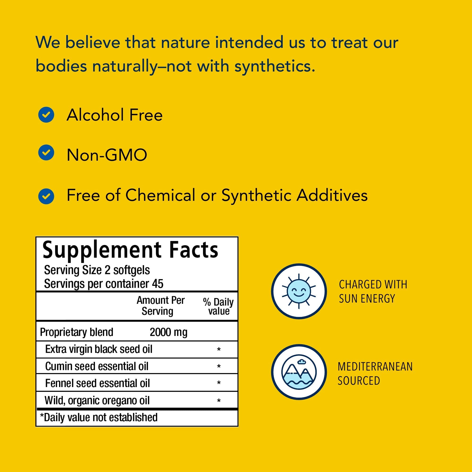 Black Seed Oil 1000 mg - 90 Count | North American Herb & Spice