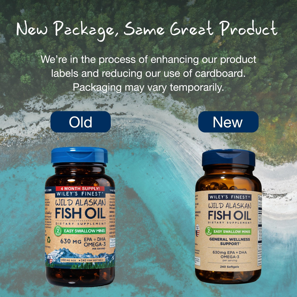 Wiley's Finest Easy Swallow Minis – Double-Strength Omega-3 630mg EPA/DHA