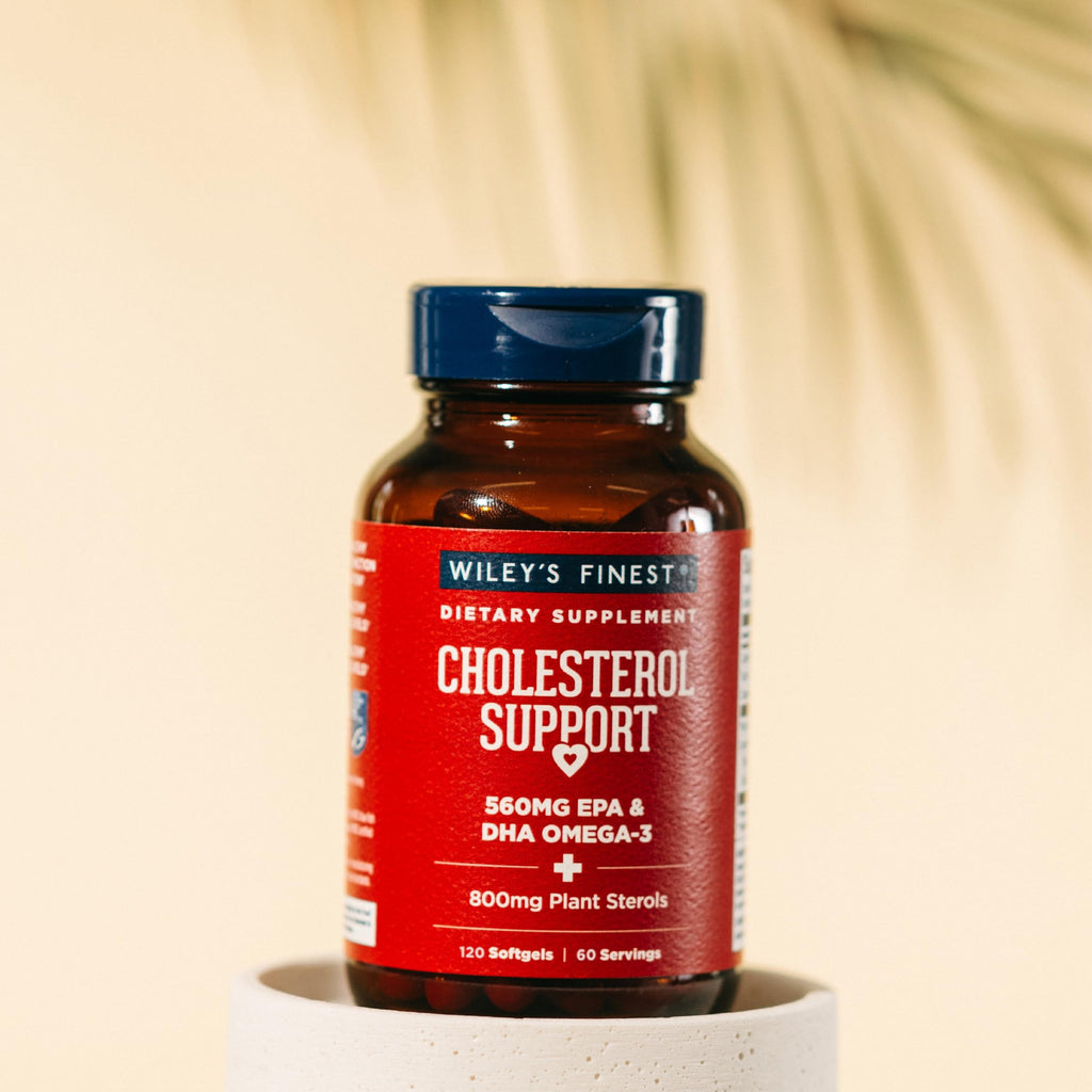 Wiley's Finest Wild Alaskan Fish Oil Cholesterol Support — Heart Health, 560mg Omega-3s, 120 Softgels