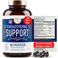 Windsor Botanicals Cholesterol Supplement – Bergamot, Berberine & Niacin | 90 Vegan Capsules