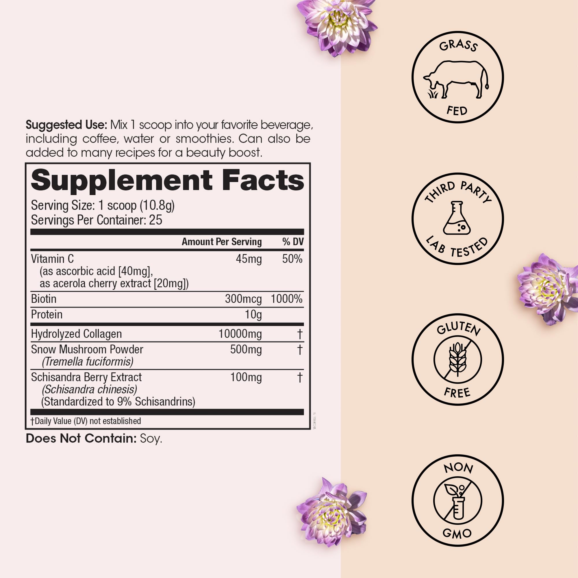 Winged Wellness Glow Up – Collagen Powder for Women | Hair, Skin & Nails