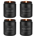 Winter Candle Gift Set for Men – 4 Soy Candles – Masculine Scents