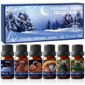 Winter Essential Oils Gifts Set - 6 x 10ml | Home & Car Care, DIY Candle & Soap Making | Christmas Gift