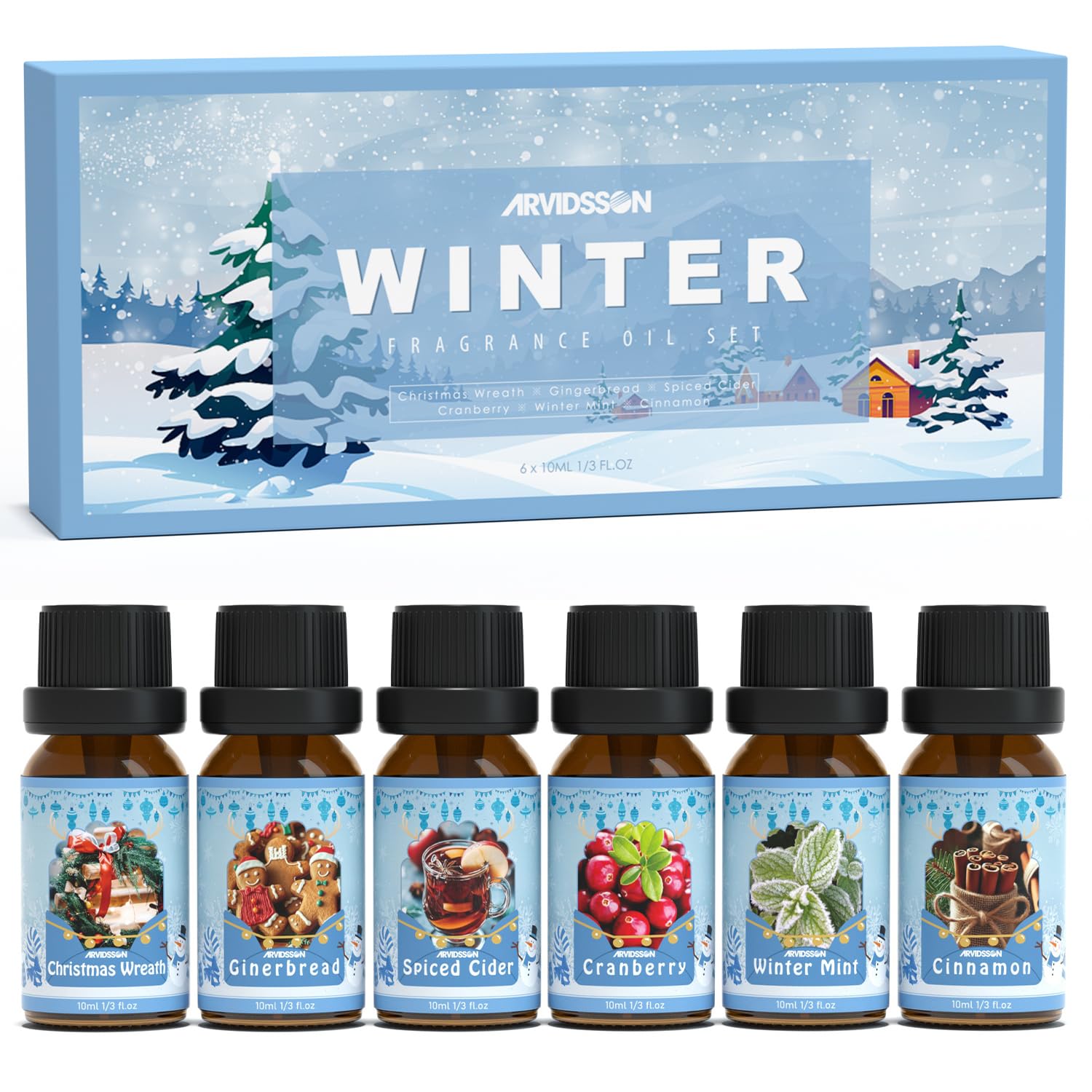 Winter Essential Oils Set | ARVIDSSON Holiday Diffuser Oils
