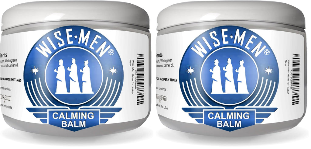 Wise Men Calm Balm 4 oz Pack of 2 | Relaxation & Aromatherapy | Natural Essential Oil Remedy