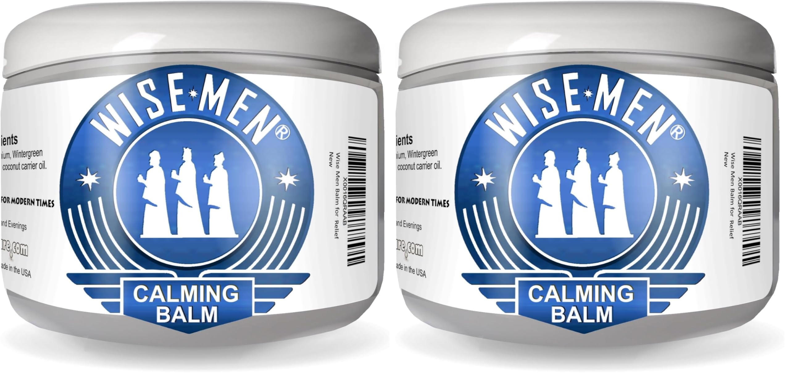 Wise Men Calm Balm 4 oz Pack of 2 | Relaxation & Aromatherapy | Natural Essential Oil Remedy